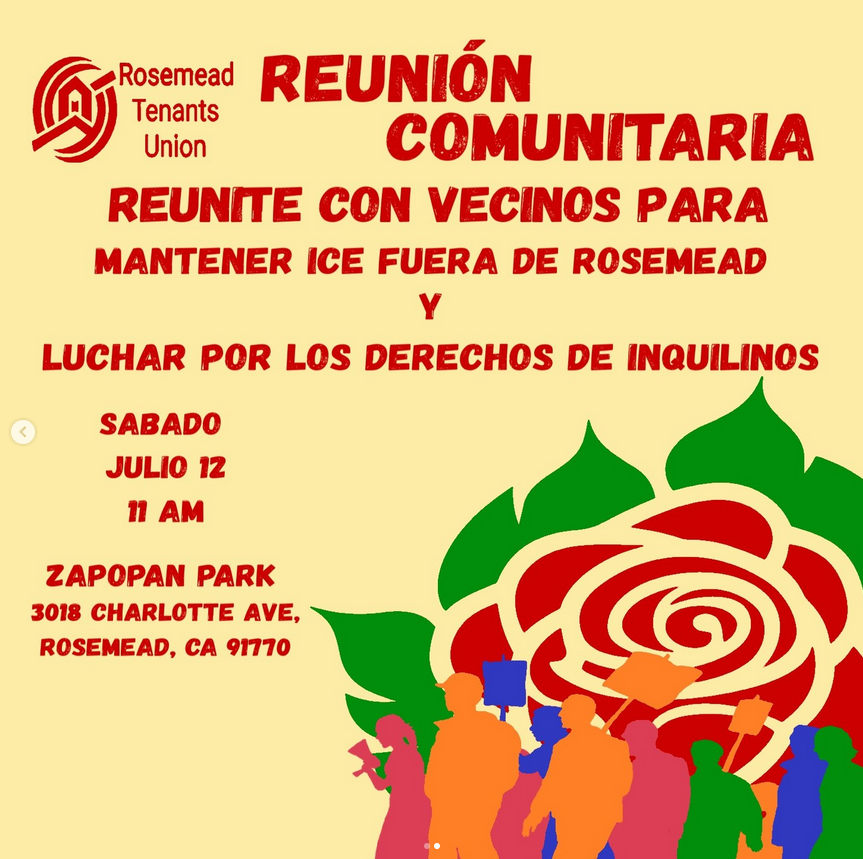 July 11 Community Meeting and Picnic